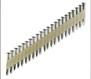 34 Degree HDG Framing Nails Clipped Head Paper Taped Nails For Nail Gun Free Samples