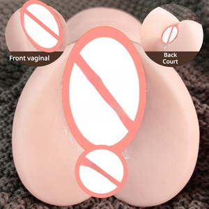 Masturbateur masculin à double canal en TPE souple de qualité supérieure, texture interne réaliste, étanche et lavable, pour usage personnel à domicile - Product Image 4