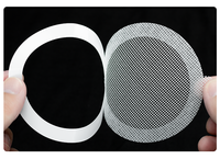Autocollants en maille pour drain de baignoire, imperméables, activés par l'eau, autocollants adhésifs, 0,5 mm, jetables, 25 pièces/paquet