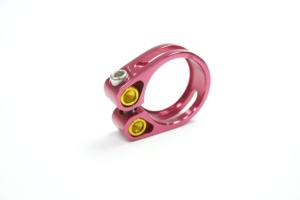 Collier de selle de précision en alliage 6061 S-56, alésage 31,8 mm, hauteur 13,5 mm, vis M5x20, anodisé sur mesure pour VTT, BMX et vélos de route - Product Image 6