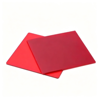 1mm 2mm 5mm 8mm10mm Plaque transparente Endurance Rouge Plaque Polycarbonate Plaque rouge transparente Pc Plastique
