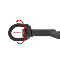 Mousqueton à ressort à tête unique en acier inoxydable 316, 75 mm, crochet rotatif à dégagement rapide pour plongée, accessoires d'équipement de plongée BCD