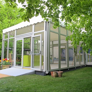 Pagoda de aluminio para exteriores para festival de comida pagoda de pared lateral de vidrio - Product Image 5