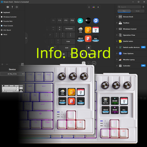 6 개의 LCD 키가있는 K1 Pro 비주얼 키 기계식 키보드 | 소프트웨어 생태계 | OEM 준비 - Product Image 6