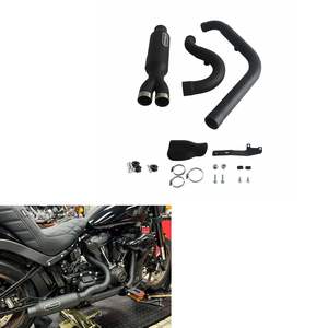 <span class=keywords><strong>Motor</strong></span> 2 en 1 Big Bore Sistema de silenciador de escape completo para Harley Low Rider Street <span class=keywords><strong>Bob</strong></span> Low Rider ST <span class=keywords><strong>Fat</strong></span> <span class=keywords><strong>Bob</strong></span> Slim Deluxe Modelos 2018 + - Product Image 1