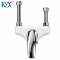 Robinet de douche pour baignoire, corps blanc, durable, étanche, pour mélange d'eau chaude et froide