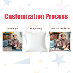 Almohadas y <span class=keywords><strong>Cojines</strong></span> <span class=keywords><strong>de</strong></span> Felpa Personalizados 60x60cm 24x24in con Foto Personalizada para Uso <span class=keywords><strong>en</strong></span> el Hogar y Hoteles 100% Poliéster - Product Image 2