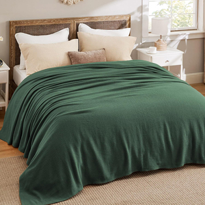 ผ้าห่มผ้าฝ้ายถักสไตล์เกาหลีเนื้อนุ่มสบายเป็นมิตรกับสิ่งแวดล้อมสี่ฤดูน้ำหนักเบาสำหรับบ้านและการเดินทาง - Product Image 4