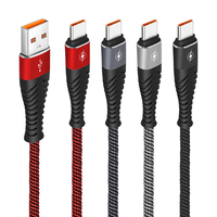 Câble de charge rapide 3A Type C, fil de cuivre, nylon tressé, transfert de données USB 3.0, synchronisation 480 Mbps pour ordinateur, téléphone portable, Android