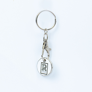 Custom <span class=keywords><strong>Smile</strong></span> Face Metal Token Keychain Laser logotipo gravado e código QR para presentes corporativos - Product Image 3