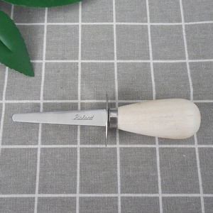 Abridor de ostras de acero inoxidable con mango de madera, herramienta de comida de mar duradera, 2 uds., 2 uds. - Product Image 2