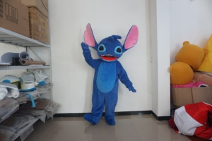 Costume de mascotte monstre bleu personnalisé pour adulte, <span class=keywords><strong>cosplay</strong></span> d'anime d'Halloween, animal de dessin animé, peluche, Fursuit, Disfraz unisexe, en stock - Product Image 4