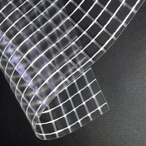 Bâche en tissu polyester maillé transparent léger, ignifuge et antistatique 1200G 1000D*1000D pour mariages et sacs - Product Image 2