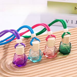 Lindo 8ml 10ml colorido colgante Perfume botella de vidrio coche fragancia botella difusor con cuerda - Product Image 4