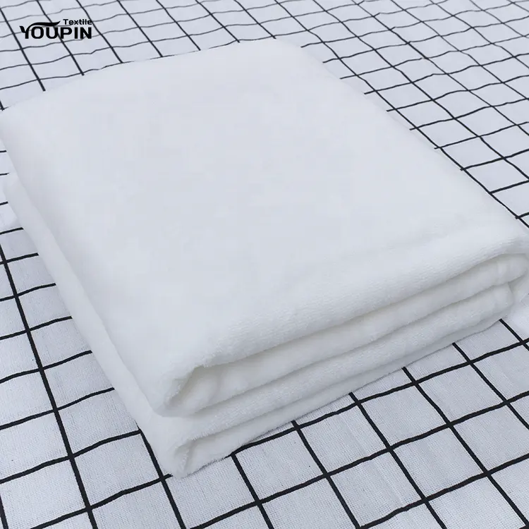 30x40 Inches White Blanket Sublimation Soft 100% Polyester Flannel Fleece Baby Blanket for DIY Craft Printing