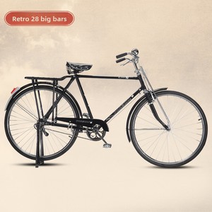 <span class=keywords><strong>Bicicletta</strong></span> Retrò Classica <span class=keywords><strong>da</strong></span> <span class=keywords><strong>28</strong></span> Pollici per Adulti, Casual, <span class=keywords><strong>da</strong></span> Pendolare, Unisex, Robusta, Monovelocità, con Telaio in Acciaio al Carbonio - Modello Internet Celebrity - Product Image 2