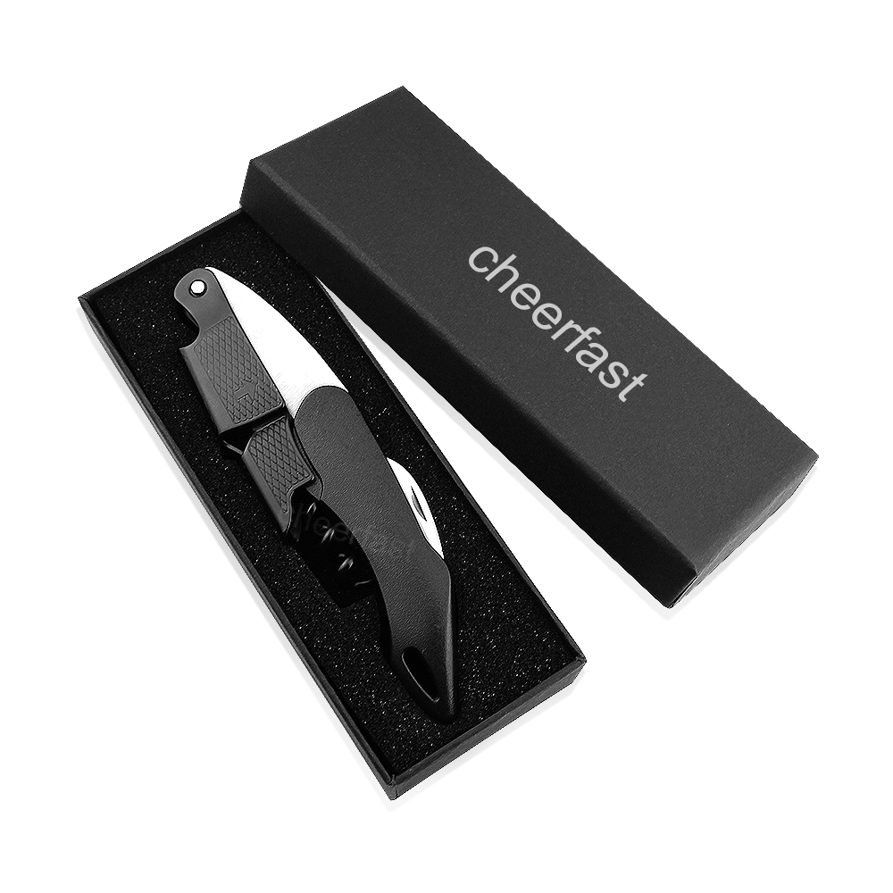 Black Color Handle Wine Corkscrew Opener-CF-WO-25