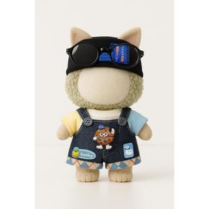 Ropa de muñeca de diseñador KIDO de 17cm, trajes de juguete de dibujos animados esponjosos y bonitos con sombrero elegante, ropa de muñeca juguetona - Product Image 2