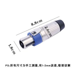 Metal 4 Pin Audio Plug Pure Copper Omnidirectional Connector For <b>Speaker</b> <b>Amplifier</b> Wiring Accessory - Product Image 4