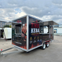 Remorque de camion-restaurant commercial avec grill, friteuse, et équipement pour kebab, chariots de restauration mobiles, remorque alimentaire à vendre, certifiée DOT USA