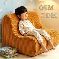Sofá/Sillón Puff Esquinero Cómodo para Niños, sin Estructura, Envasado al Vacío, de Fabricante Chino