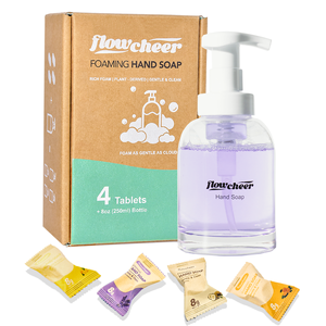 Logo personalizzato eco-friendly schiuma sapone per le mani Tablet Zero rifiuti ricaricabili sapone per lavare le mani GMP certificato per il mercato europeo - Product Image 3