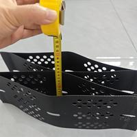 Geocelda de HDPE negra de 6 pulgadas de profundidad para estabilización de caminos, patios, pasillos, estacionamientos de RV, pendientes y jardines