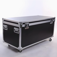 Valise de transport professionnelle en aluminium, portable, ignifuge, légère, avec roues, grande capacité, pour câbles et équipements.