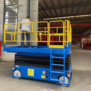 高品质环保零排放自走式紧凑型8米四轮剪式升降机 - Product Image 1