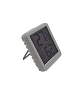 Mini Termohigrómetro Digital YZ6050 LCD, Medidor de Temperatura y Humedad Interior, Termómetro con Soporte Magnético, Indicador de Confort