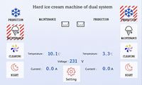 Vitrine Réfrigérée Ceke 220V pour Gâteaux et Gelato – Machine à Glace pour Présentation en Supermarché