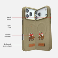 Nouvelle Coque Magnétique Antichoc Tendance Yolanda avec Broderie Motif Mode pour iPhone 17 Pro Max 17 Pro