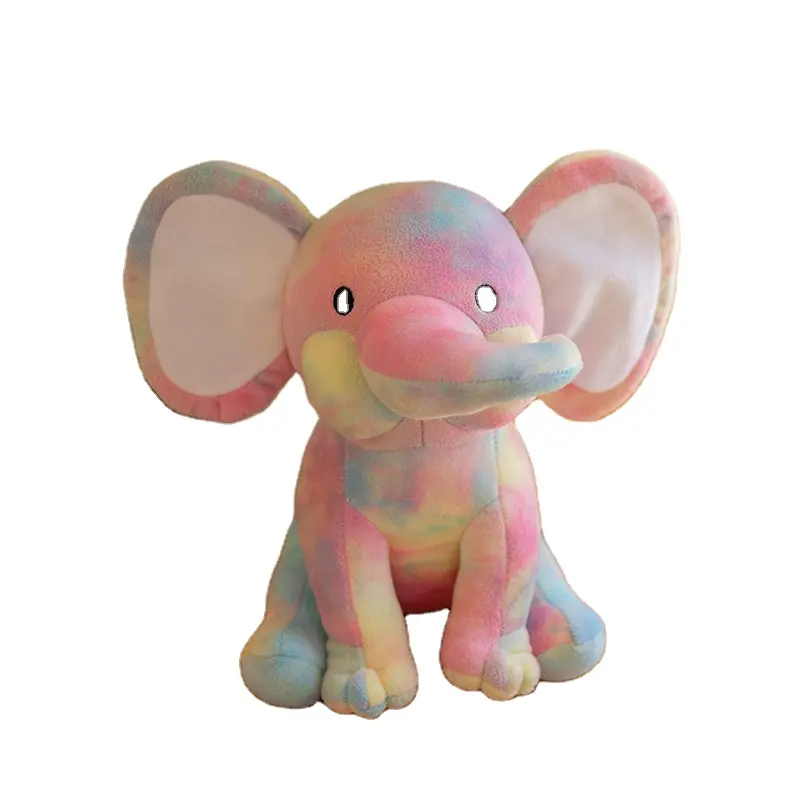 Easter 2024 baby elephant plush toy sublimation blank stuffed animal toys wholesale for heat press