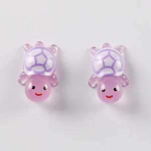 Piccole tartarughe in resina luminosa 10 colori portafortuna terrario in miniatura figura molto piccola per mistero borsa cieca a sorpresa - Product Image 3