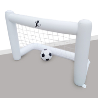 But de football gonflable portable d'extérieur en PVC, mini filet de cible pour l'entraînement au football, 160x80x105cm, pour les jeux de ballon des enfants