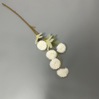 Flor Kiku Artificial de Seda Diente de León Crisantemo Pompón Falso Pequeño al Por Mayor para Decoración Floral de Interiores