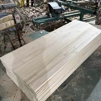 Panneau en bois de Paulownia massif à jointure à languettes pour meubles, cercueils et décoration