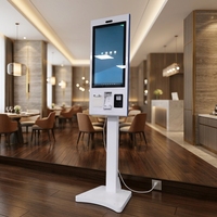 Quiosco de Hospital de 32 Pulgadas con Precio de Fábrica, Quiosco de Autoregistro sin Contacto NFC con Impresora de Recibos y Escáner QR
