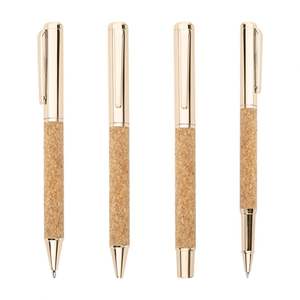 Bolígrafo de Metal Único con Punta de Bola y Empuñadura de Corcho, Bolígrafo de Firma Premium al por Mayor con Logotipo Personalizado Grabado con Láser - Product Image 3