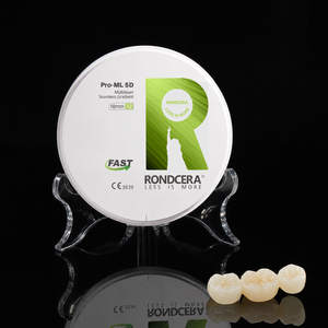 Bloque de Zirconia Rondcera Pro-ML 5D 800MPa-1350MPa con Translucidez Variable y Gradiente de Intensidad Natural - Product Image 1