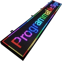 Letrero LED Programable con Mensaje Desplazable, Pantalla LED P5 a Todo Color Personalizada, Letrero LED para Exteriores