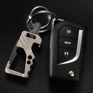 Creative Multifunctional Heavy Duty <b>Key</b> <b>Chain</b> for Car <b>Key</b> Bottle Opener Carabiner Keychain With Double <b>Key</b> Rings - Product Image 2