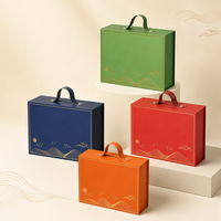 Boîte cadeau rigide en carton gris avec poignée de valise à fermeture magnétique, en forme de livre, haut de gamme, avec logo imprimé personnalisé, biodégradable et bronzé