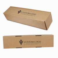 Boîtes d'emballage portables de différentes tailles en carton ondulé Kraft pour le transport de vin et de bouteilles d'eau