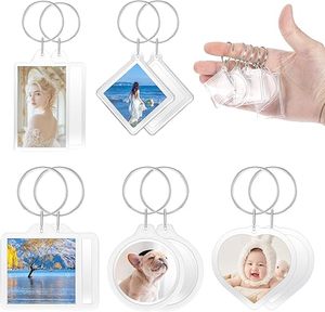 Cá Nhân Vuông Khung Ảnh Keychain Tùy Chỉnh Hợp Kim Hình Ảnh Chủ Vòng Chìa Khóa Cho Những Người Yêu Thích Lưu Niệm Món Quà Thời Trang - Product Image 2