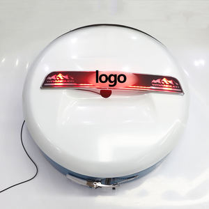 2018-2020 para cubierta de neumático de repuesto <span class=keywords><strong>Jeep</strong></span> con anillo de acero inoxidable grueso ligero y orificio para cámara - Product Image 5