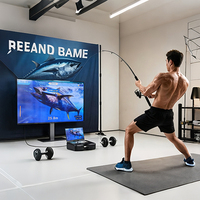 Simulateur de pêche portable, machine d'entraînement à la pêche pour les pêcheurs, machine de pêche en intérieur, pêche virtuelle en eau salée