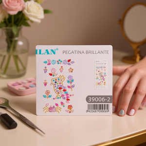 Set di adesivi con strass brillanti Ilan 39006-2 per decorazioni nail art - Product Image 2