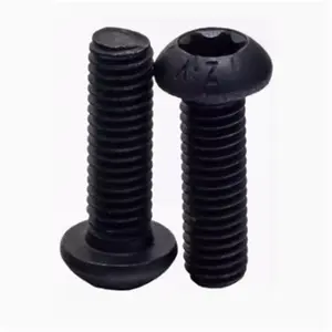 Tox Flat Round Head screw ISO7380 10.9 Black high strength