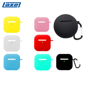 TAZE Professioneller Großhandel mit Schlüsselanhänger Einfarbige Kopfhörer-Silikonhülle für Airpods Pro Schutzhülle für Airpodes Pro 3 CEI34 - Product Image 2